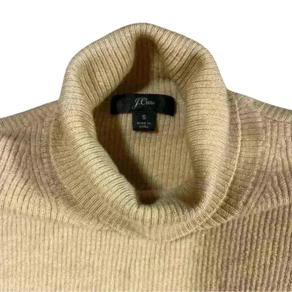 J Crew Balloon-sleeve turtleneck sweater Merino Wool - Picture 6 of 9